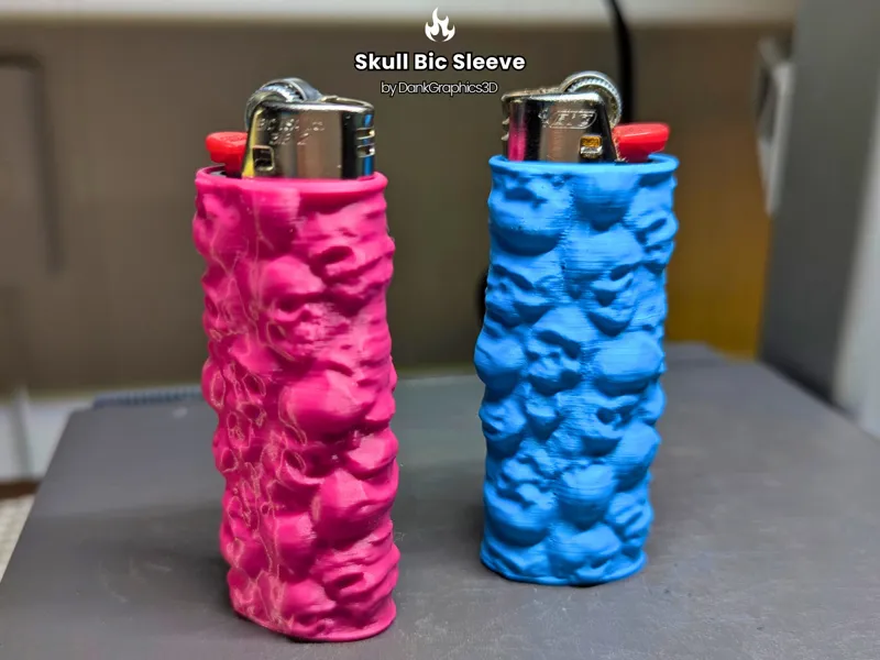 Skull Graveyard Bic Sleeve