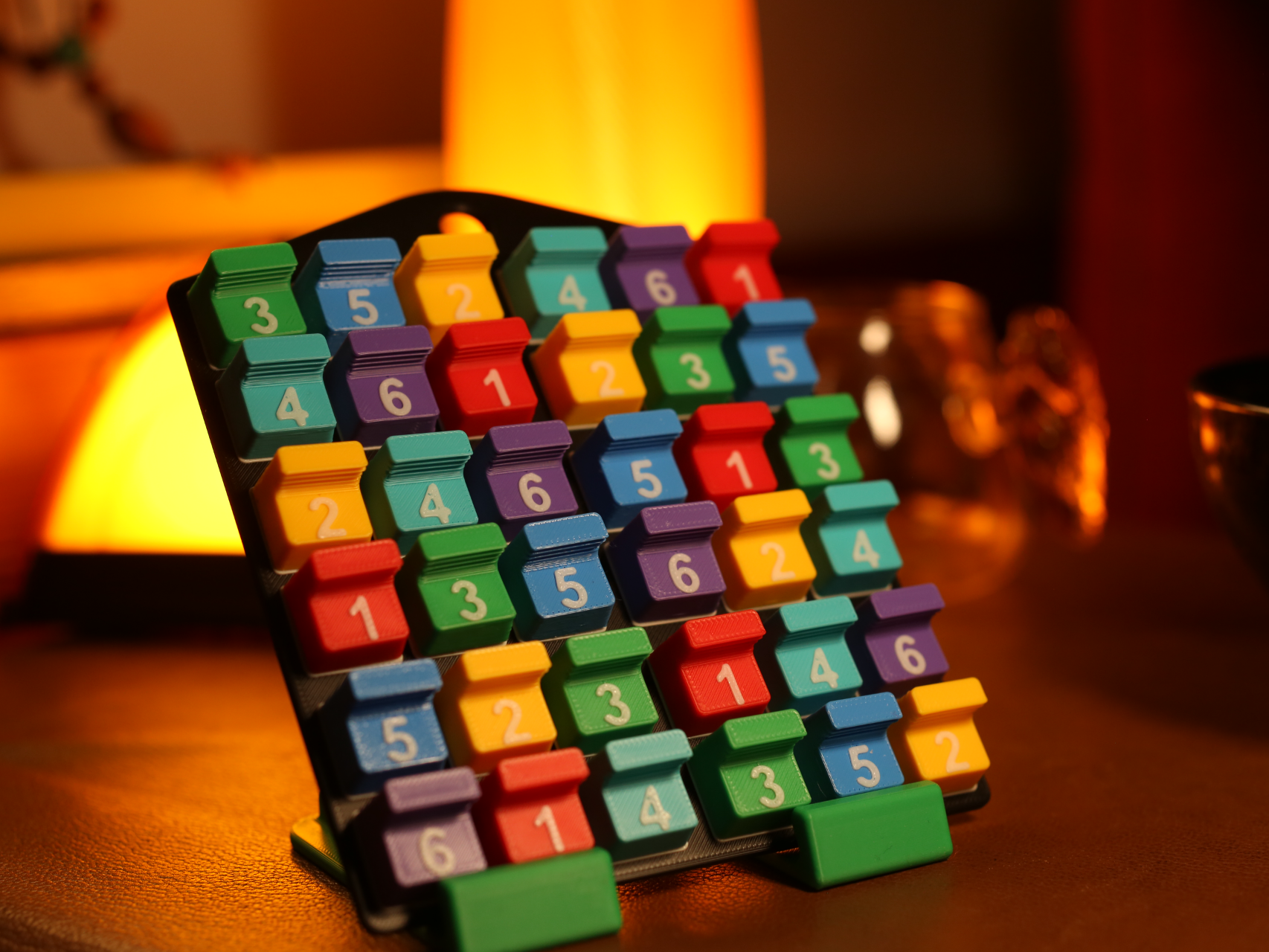 Miniatura 1 do modelo 3D 数独 六宫数独 彩色数独 益智游戏 兼容计客智能数独游戏机 儿童节礼物