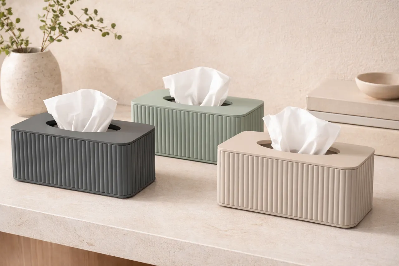 Aura Collection – Tissue Box Cover Minimal Design view 2