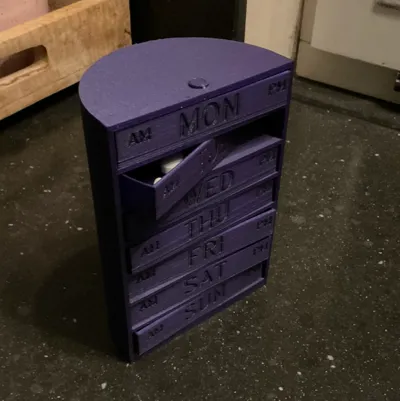 Mechanical Weekly Pill Rotary type Box