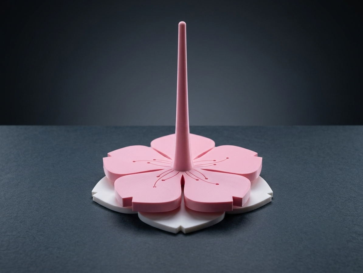 Sakura Yarn Spool Holder (Snap-Fit Glue-Free) V2