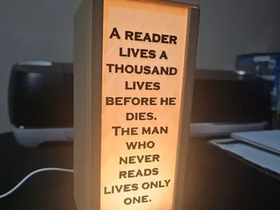 LED Lamp Book Nook - Quotes, Images, and More! 