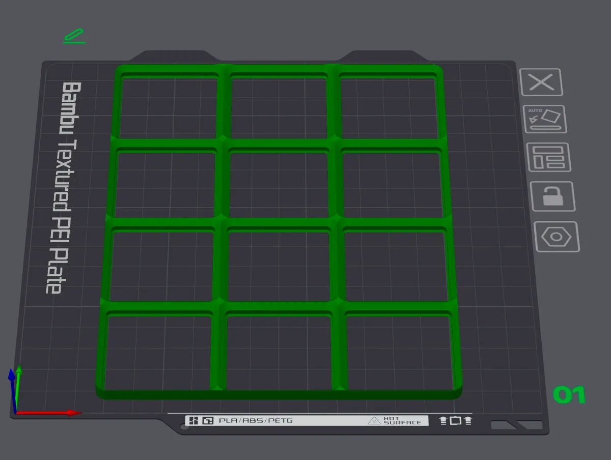 Plaques de base Gridfinity 3x4