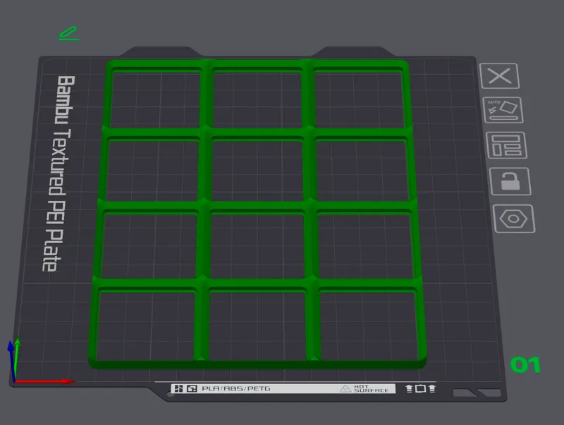Gridfinity Baseplates 3X4