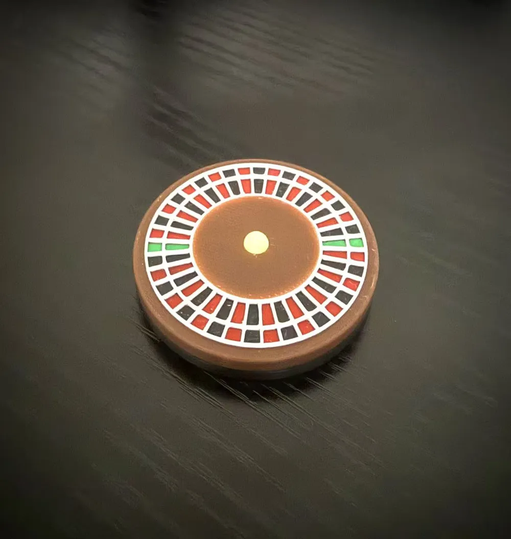 Roulette Wheel Magnetic Spinner Fidget - Free 3D Print Model - MakerWorld