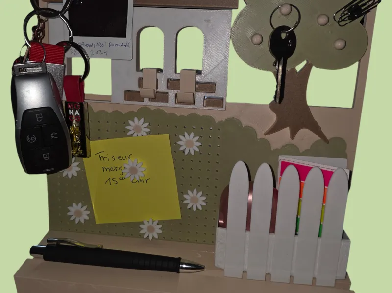 Magnetwand und Organizer für den Schreibtisch