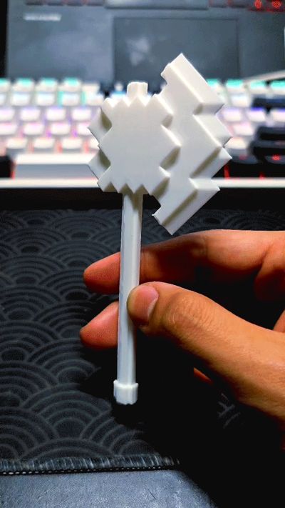 My World the Movie Diamond Axe (Double-Sided Texture)