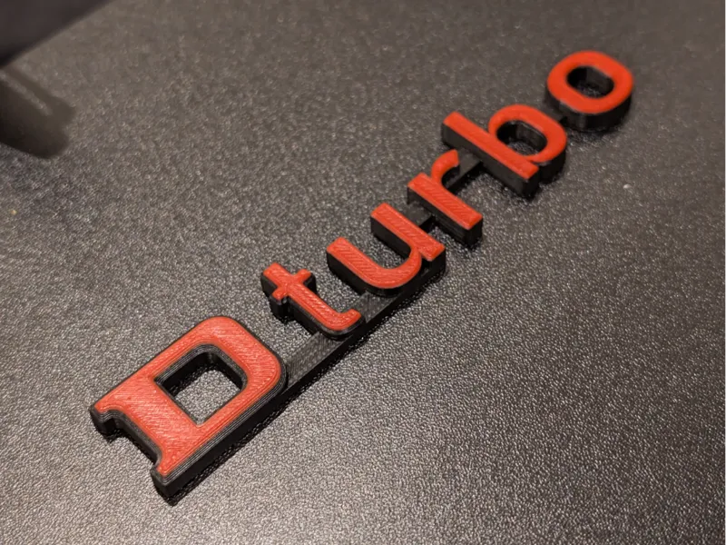 Peugeot 306 D_turbo Badge Emblem Dturbo / 206 406 