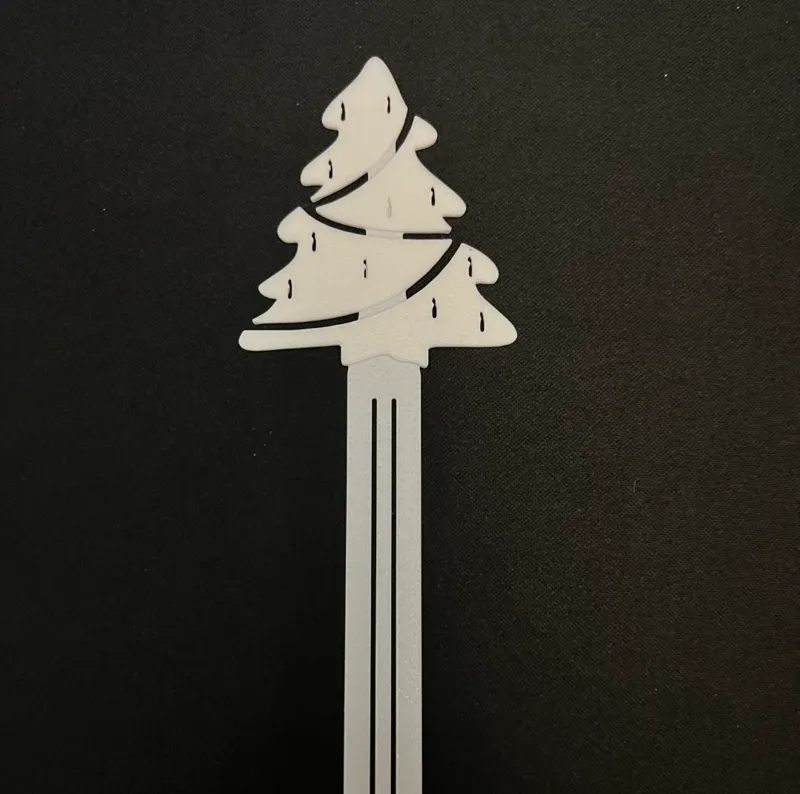 Christmas tree bookmark