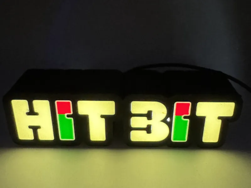 Lampara de Luz Logo Hit-Bit de SONY de los 80'