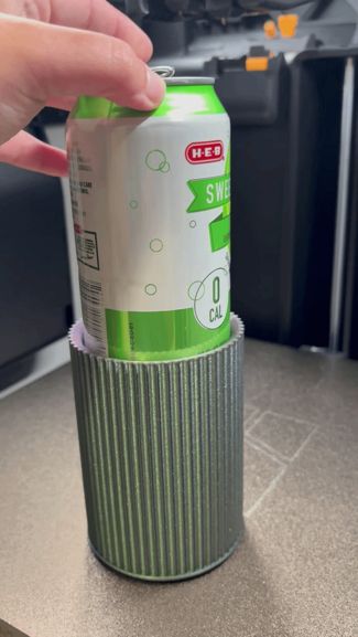 Cute Ribbed Can Insulator/ "Koozie" Cooler