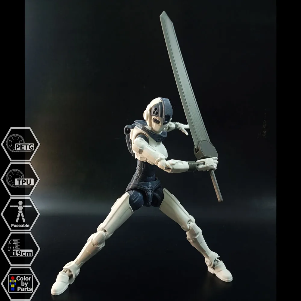 Eva R Mobel A.S.T.R.A (EVA03) Fully Poseable Action Figure - Free 3D Print Model ...