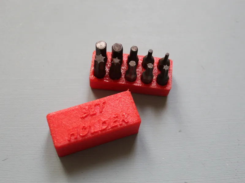 Flexible TPU 1/4" Bit Holder Screwdriver Organizer