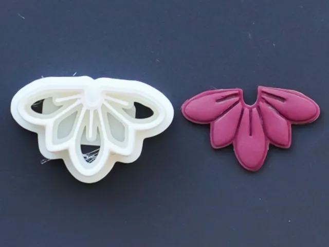 Half Flower Polymer Clay Cutter Earrings