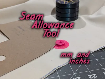 Sewing Seam Allowance Tracing Disks (inches & mm)