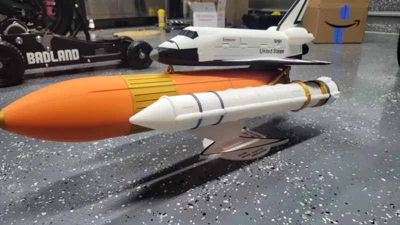 Endeavour space shuttle booster stand