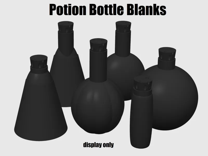 Potion Bottle Blanks (display)