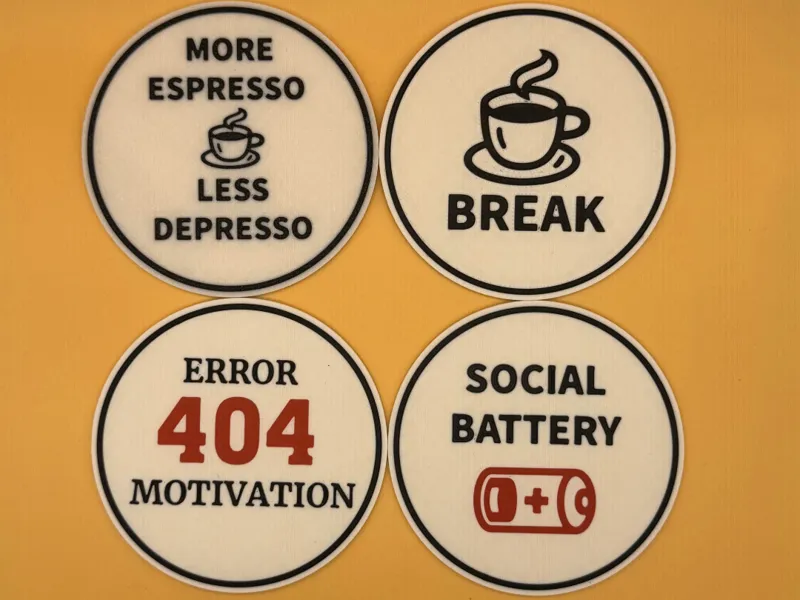 Funny Office/Work Coasters