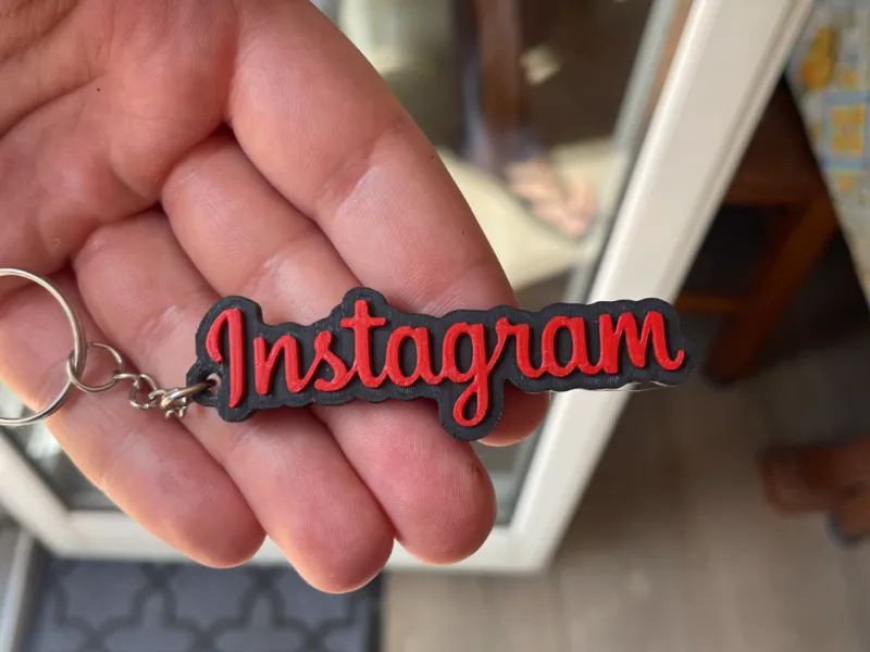 Instagram NFC keychain