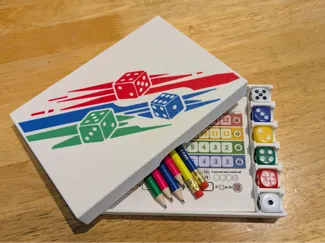 Dice Game Storage Carrier (Qwixx, Yahtzee, etc.)