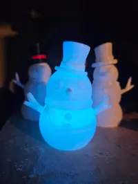 Lampe bonhomme de neige tricoté « Chubbs » à photophore LED — photo 2