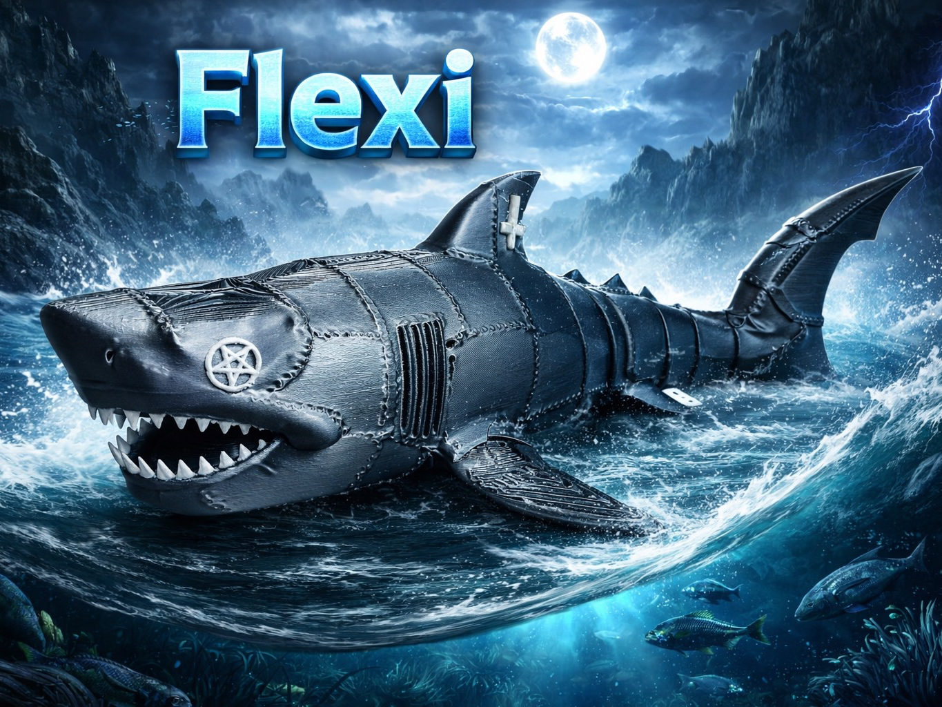 Dark Steel Leviathan Flexi Shark
