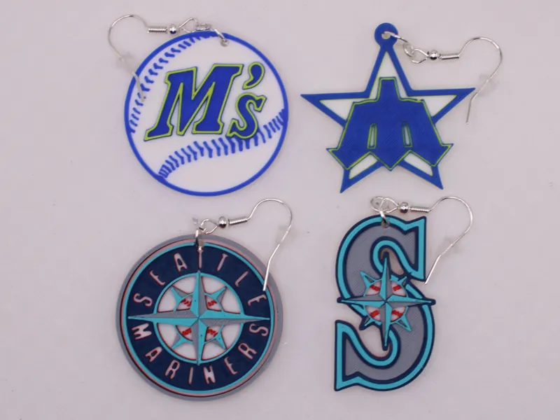 Seattle Mariner Earrings