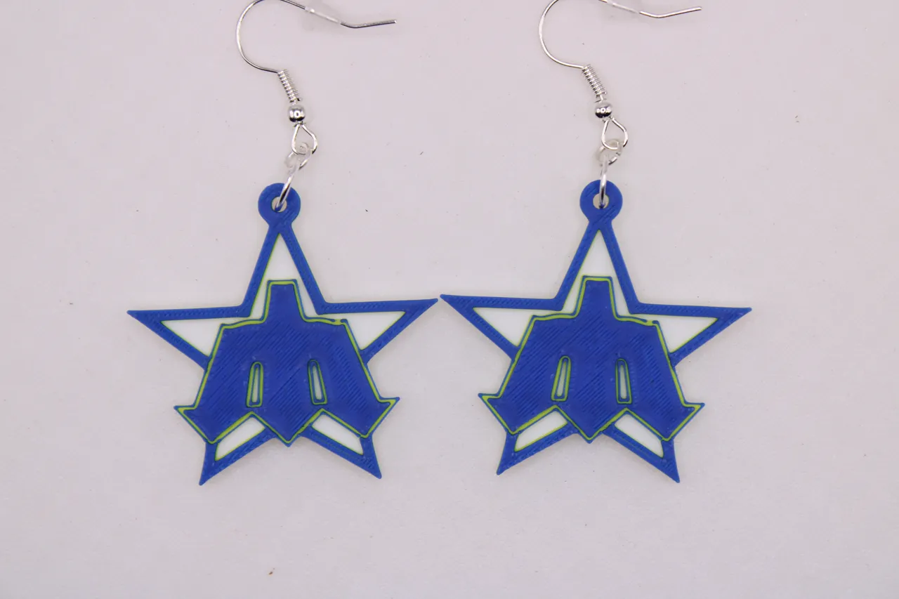 Seattle Mariner Earrings view 3