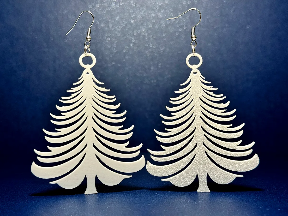 Christmas Tree Earrings view 2