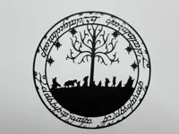 Silhouette Le Seigneur des Anneaux (décoration murale) — photo 2