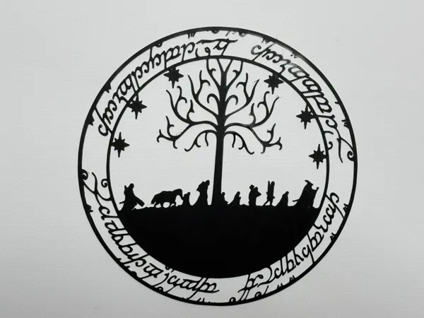 Silhouette Le Seigneur des Anneaux (décoration murale)