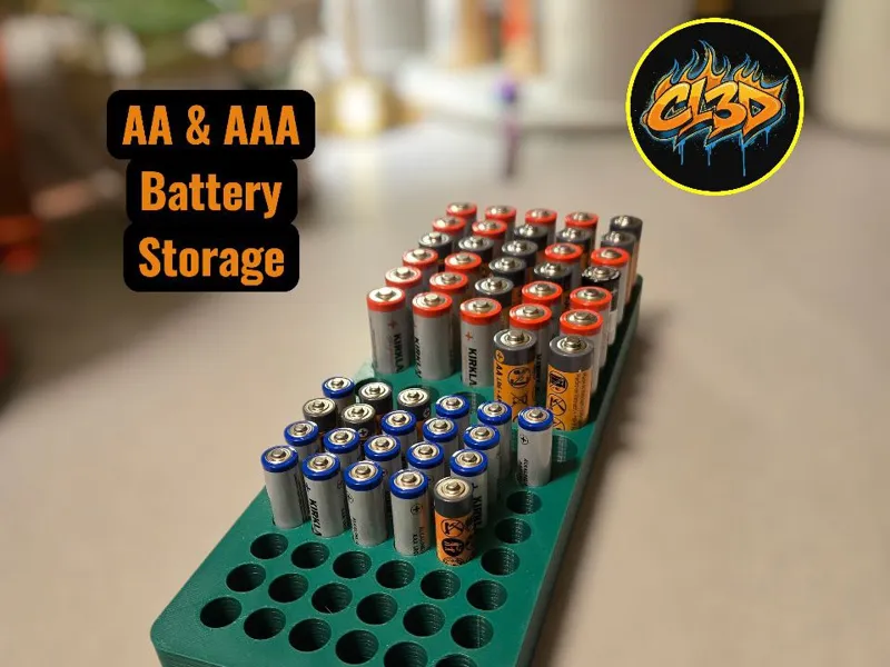 Battery Storage - AA, AAA, 9V, and C