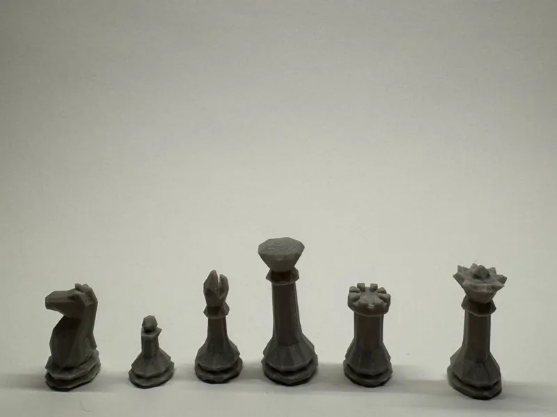 Low Poly Chess Figures
