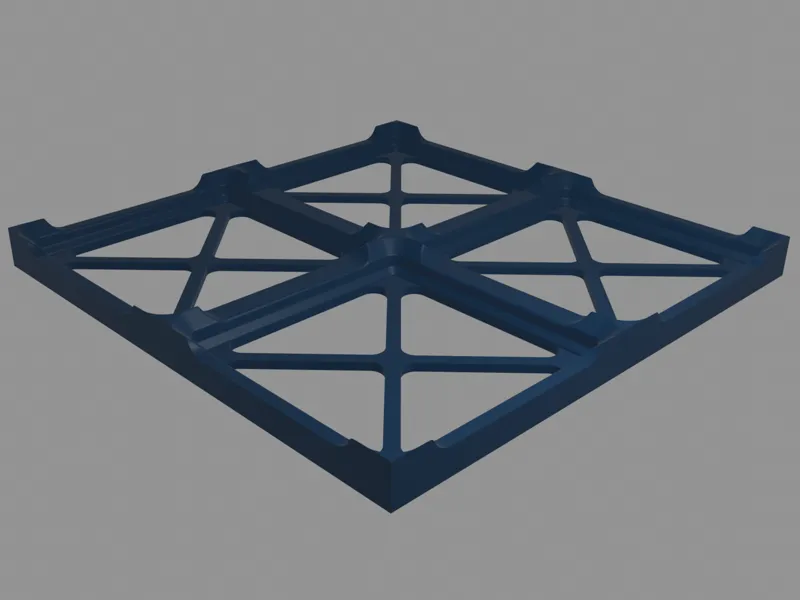 Gridfinity Grid 2x2 Wall thicknesses optimized