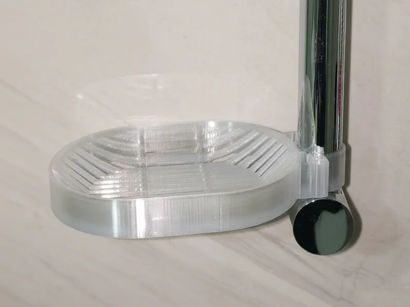 Shower Soap Dish (Circular Bar Mount)