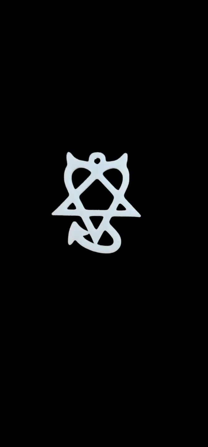 Devil Heartagram earrings view 2