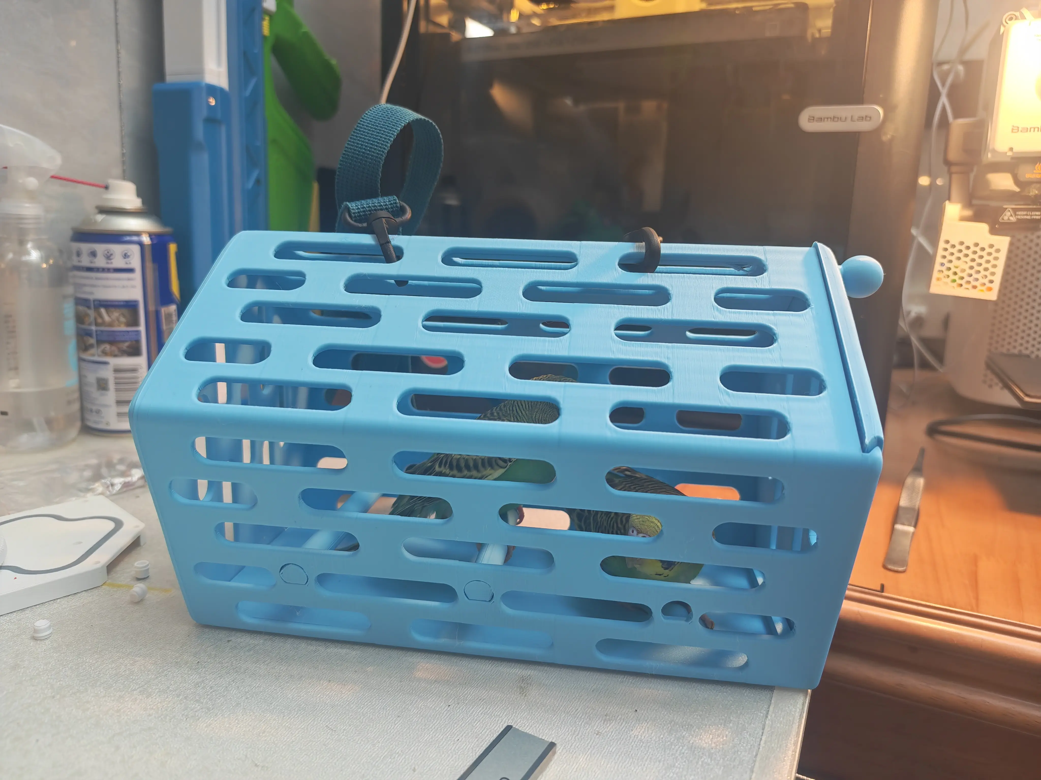 Miniatura 1 do modelo 3D 外出随身鸟笼包