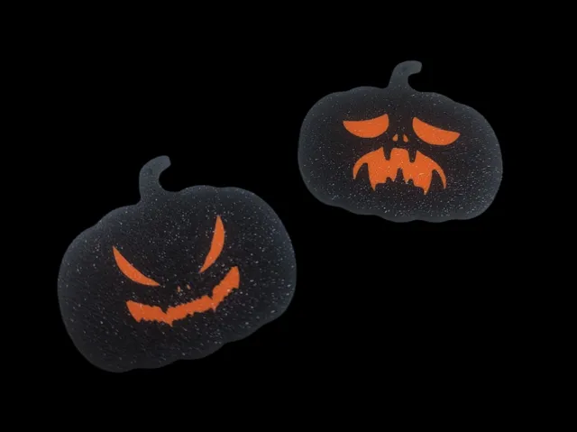 Pumpkin earrings 2
