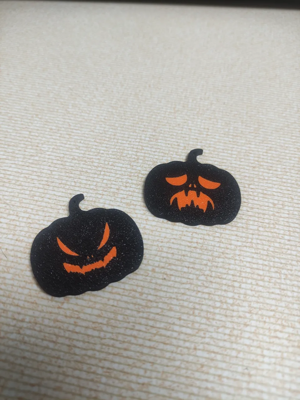 Pumpkin earrings 2 view 2