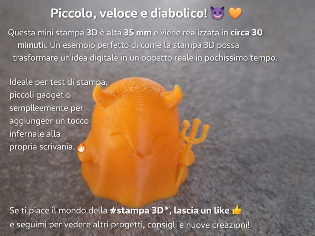 mini fantasmino diavolo