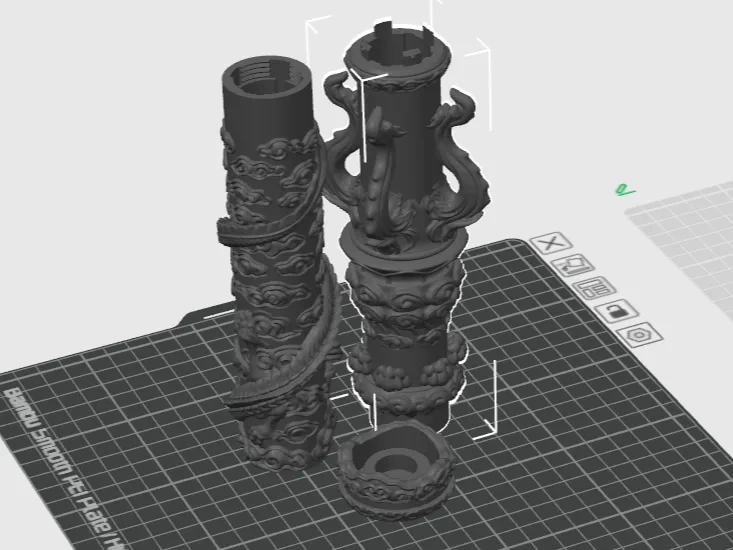 Miniatura 1 do modelo 3D 金箍棒PVC25版（PETG，PLA Basic，PLA Silk）不同材料不同配置