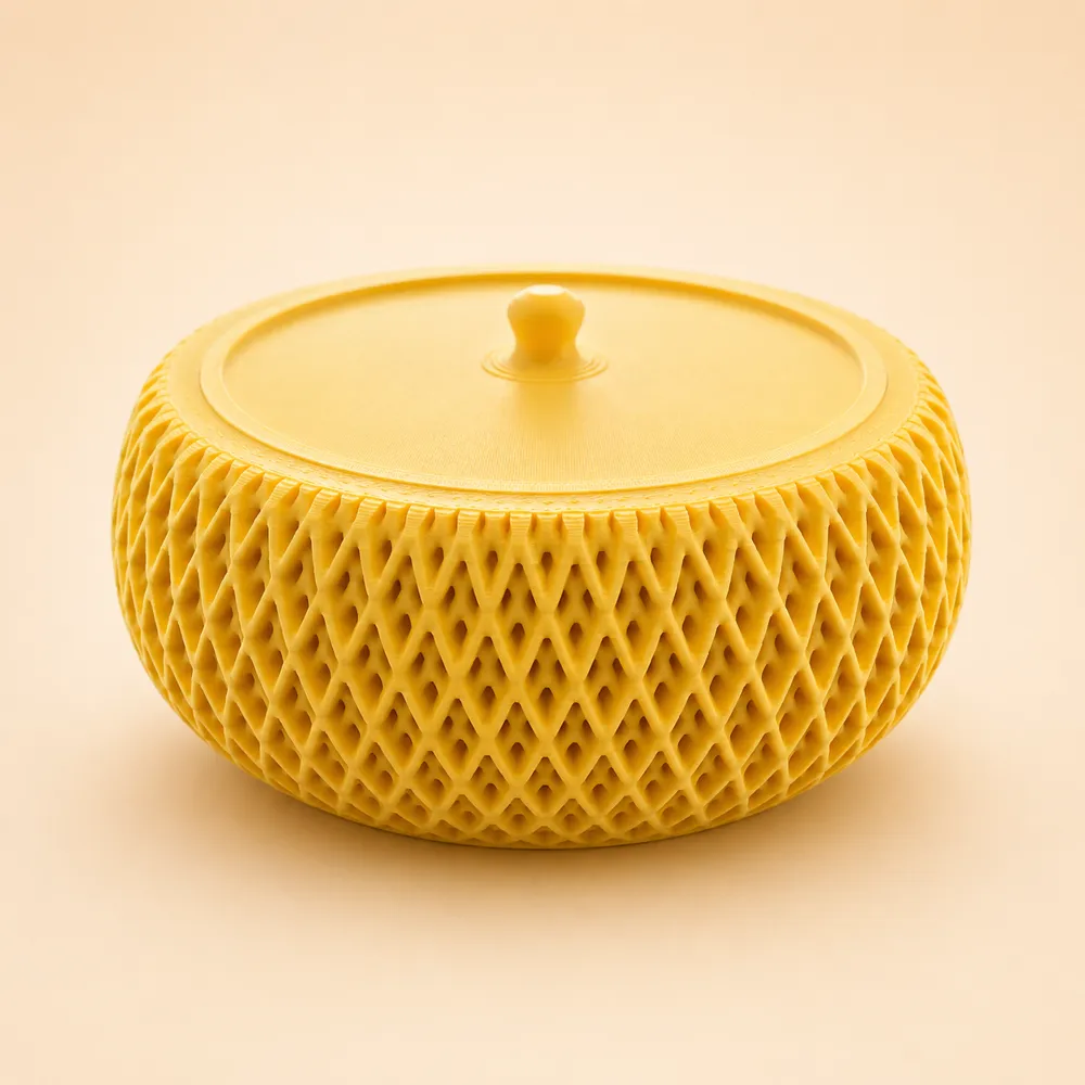 Stackable Weave Bowl with Lid - Free 3D Print Model - MakerWorld