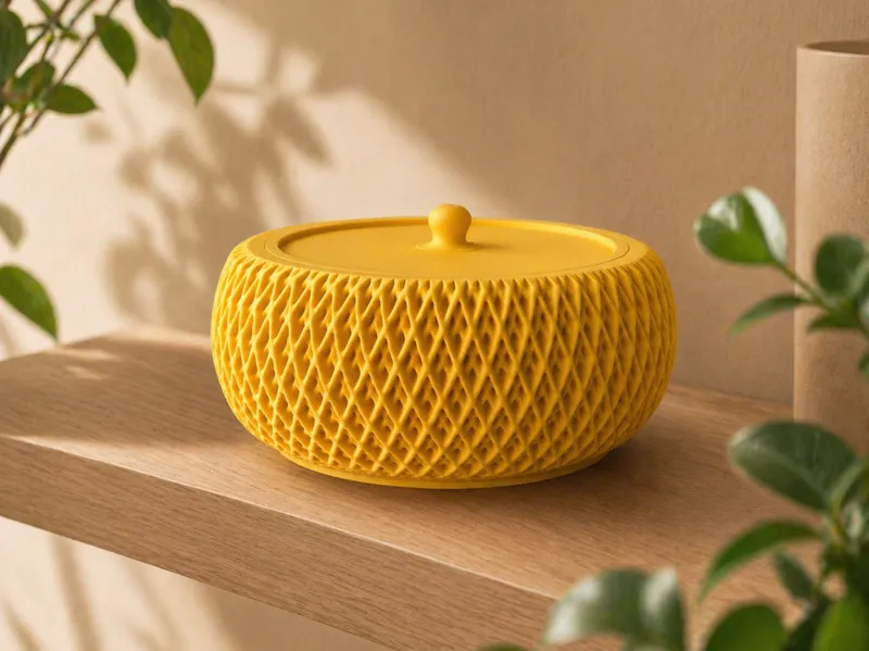 Stackable Weave Bowl with Lid