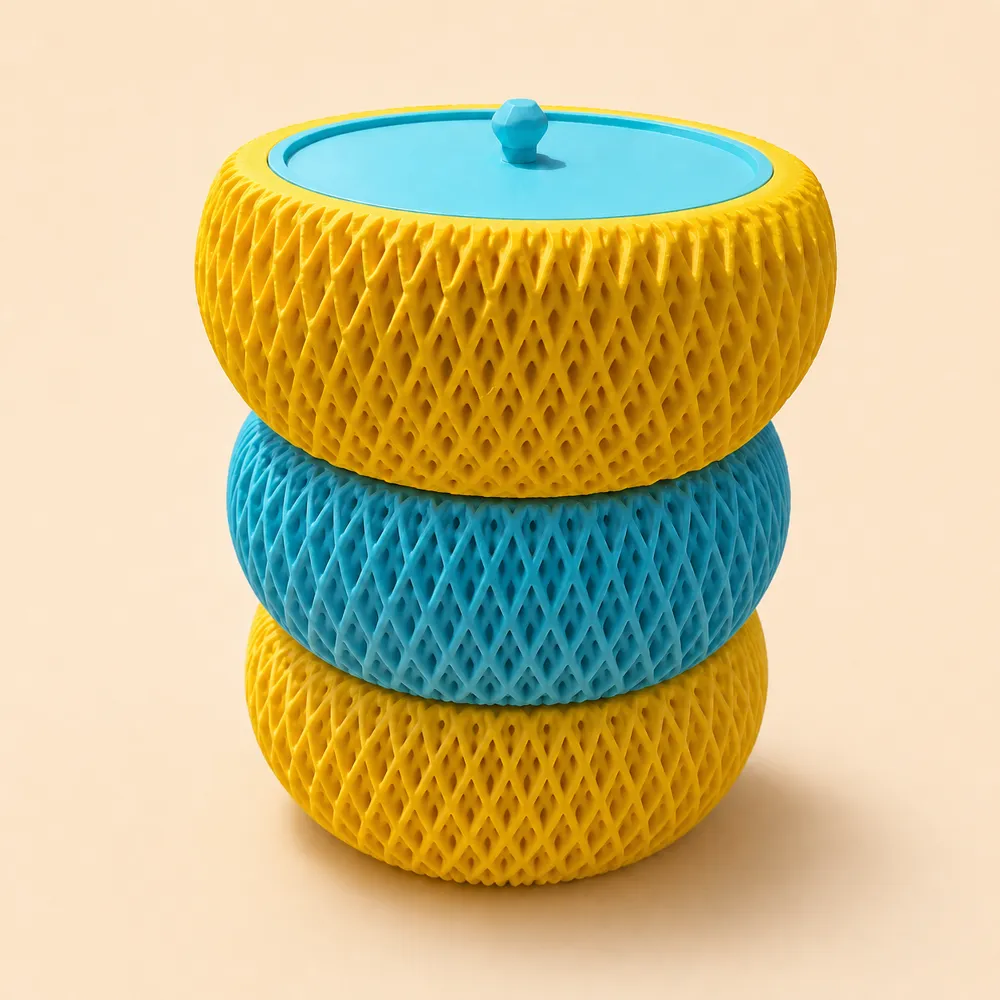 Stackable Weave Bowl with Lid - Free 3D Print Model - MakerWorld