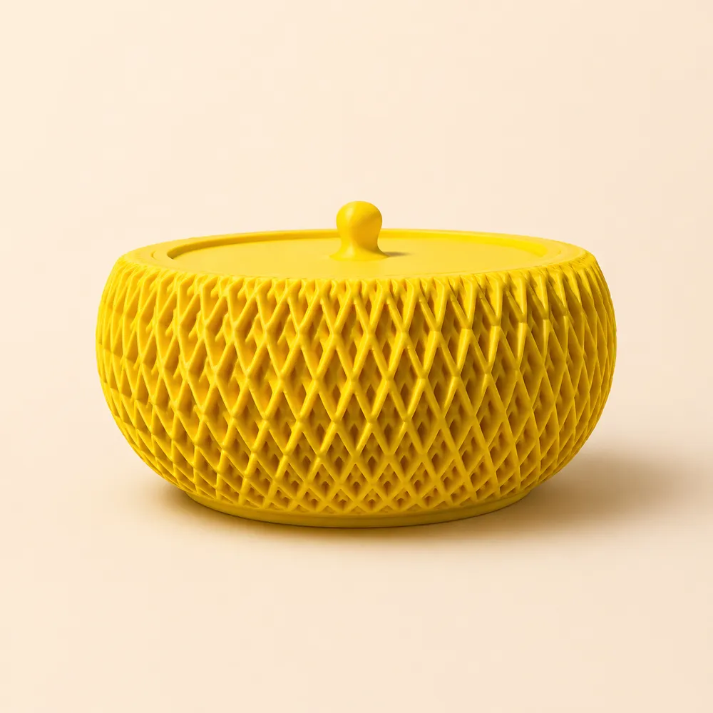 Stackable Weave Bowl with Lid - Free 3D Print Model - MakerWorld