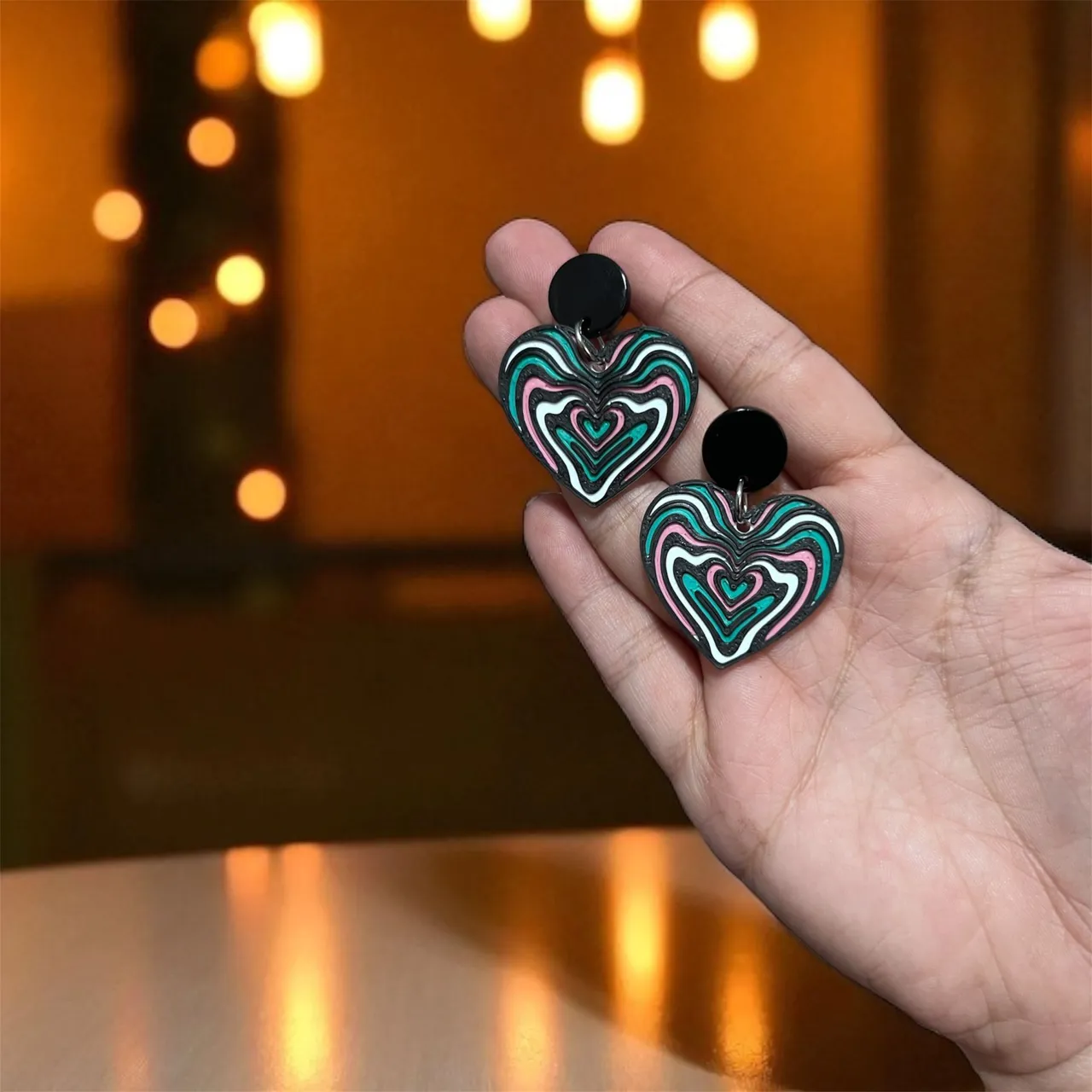 Pendientes corazón view 2