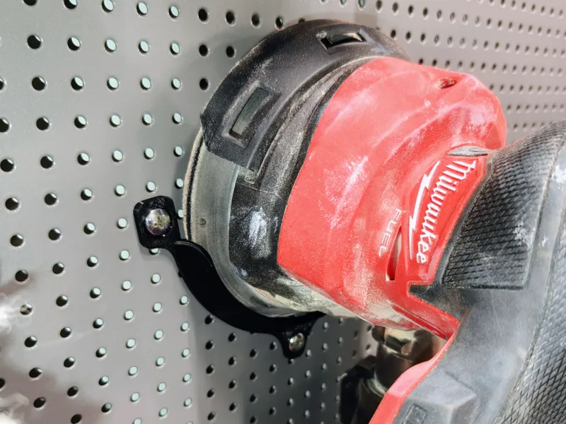Milwaukee M18 Sander FROS-125 Wall Pegboard Holder