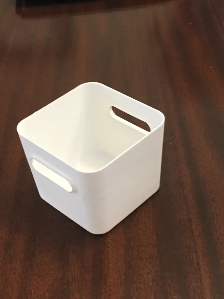 Small container basket with handles. - Free 3D Print Model - MakerWorld
