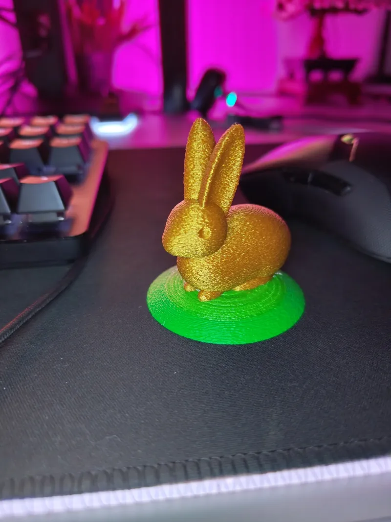 Creality Rabbit on Grass (Fuzzy and Normal)