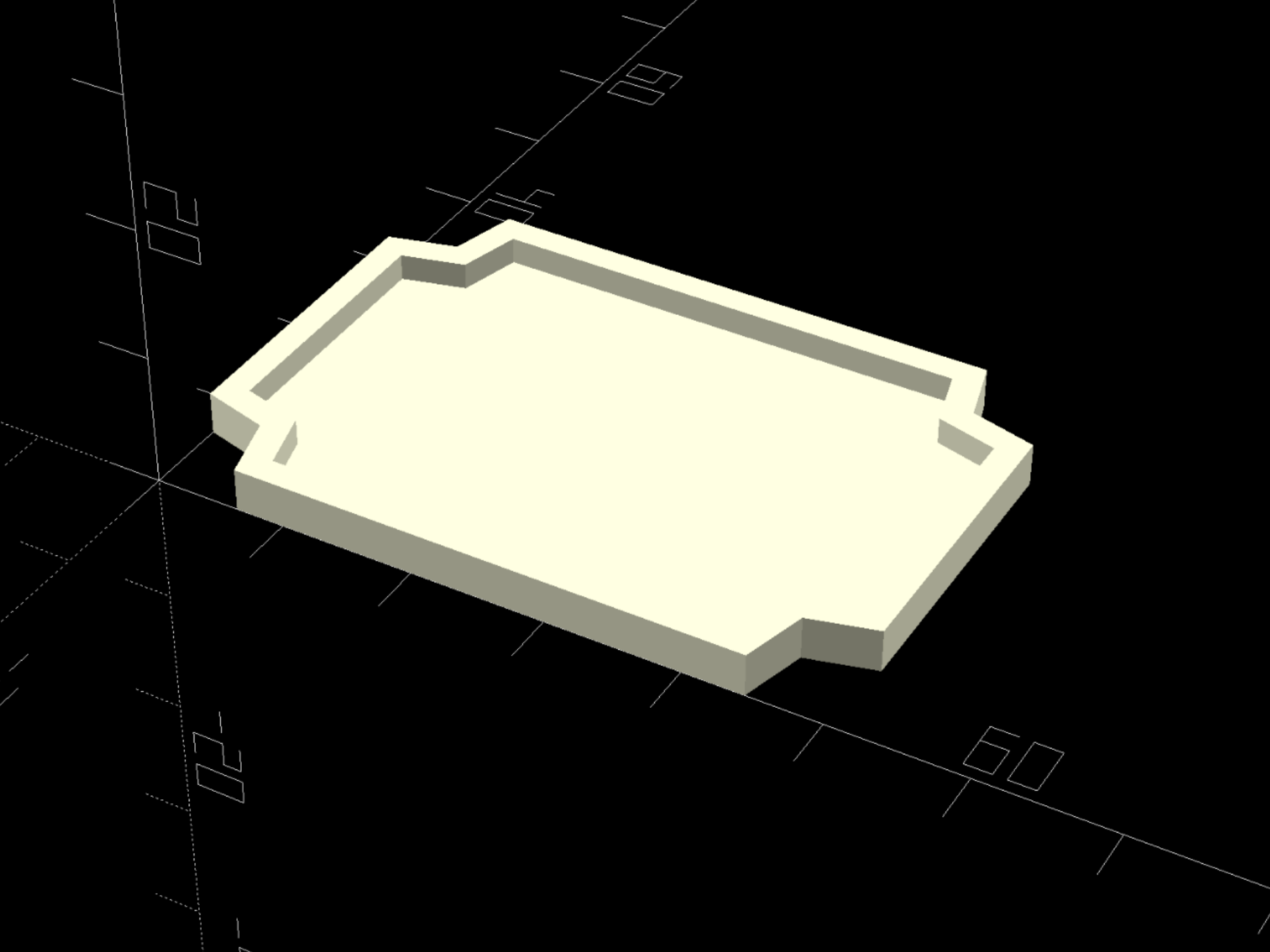 <BSG> BEVELED CORNERS TUBE WITH FLOOR